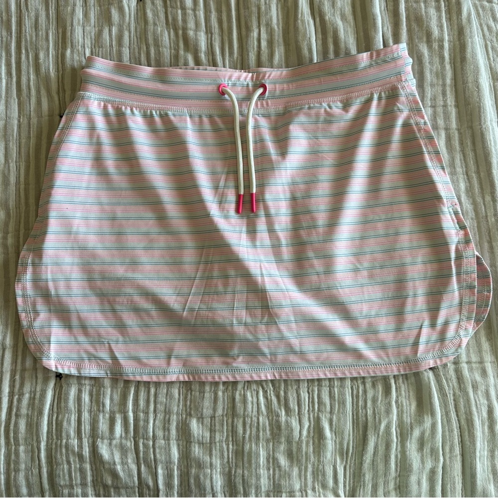 Vineyard Vines Pink and White Striped Skirt